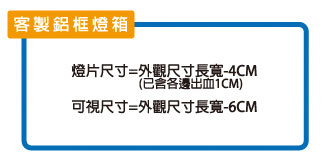 客製化燈片尺寸